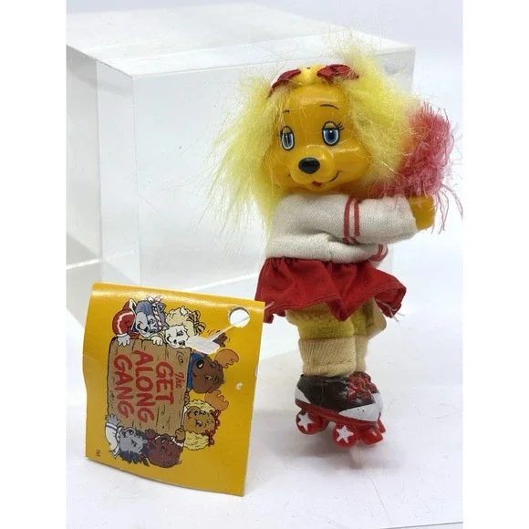AmToy Get Along Gang Dotty Dog 4" Figure With Pom Pom Never Used W Tag - Picture 2 of 7